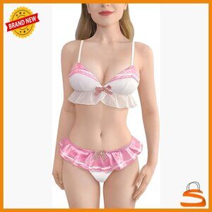 Sleeveless Backless Bikini Set, Adjustable Straps, Plus Size Friendly